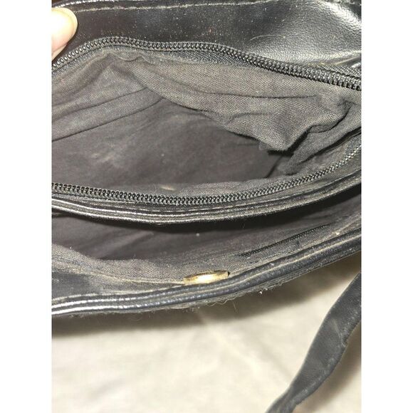 Vintage VR. CLASSICS Black Patchwork Shoulder Bag Womens - Picture 5 of 5